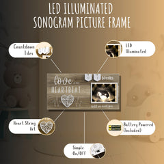 EURSET versatile display options let you hang or rest the frame in the nursery.