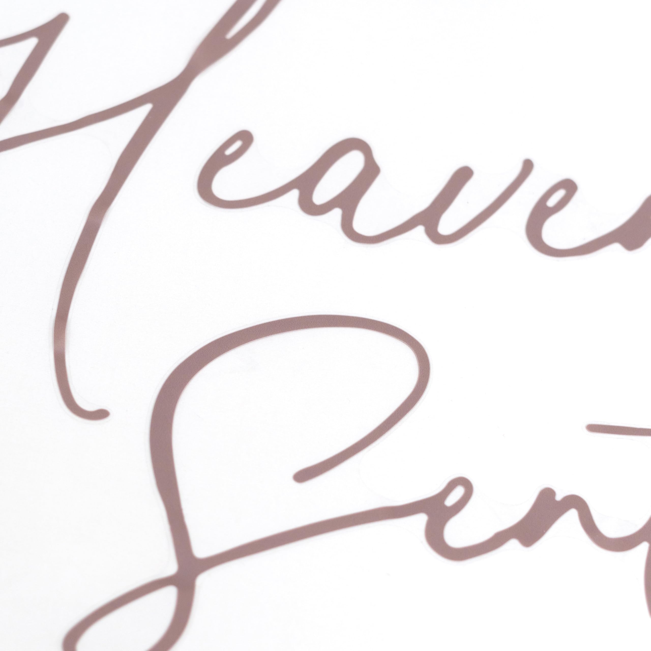 Eurteka Heaven Sent Decal shows easy adhesive backing for quick setup on smooth surfaces.