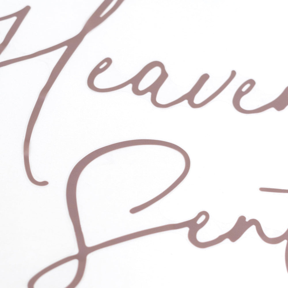 Eurteka Heaven Sent Decal shows easy adhesive backing for quick setup on smooth surfaces.