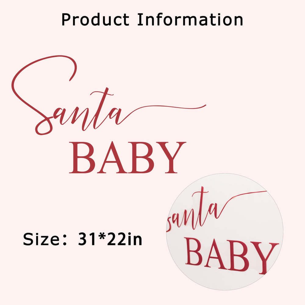 Eurteka Santa Baby Decal nursery decor creates a cozy Christmas vibe.