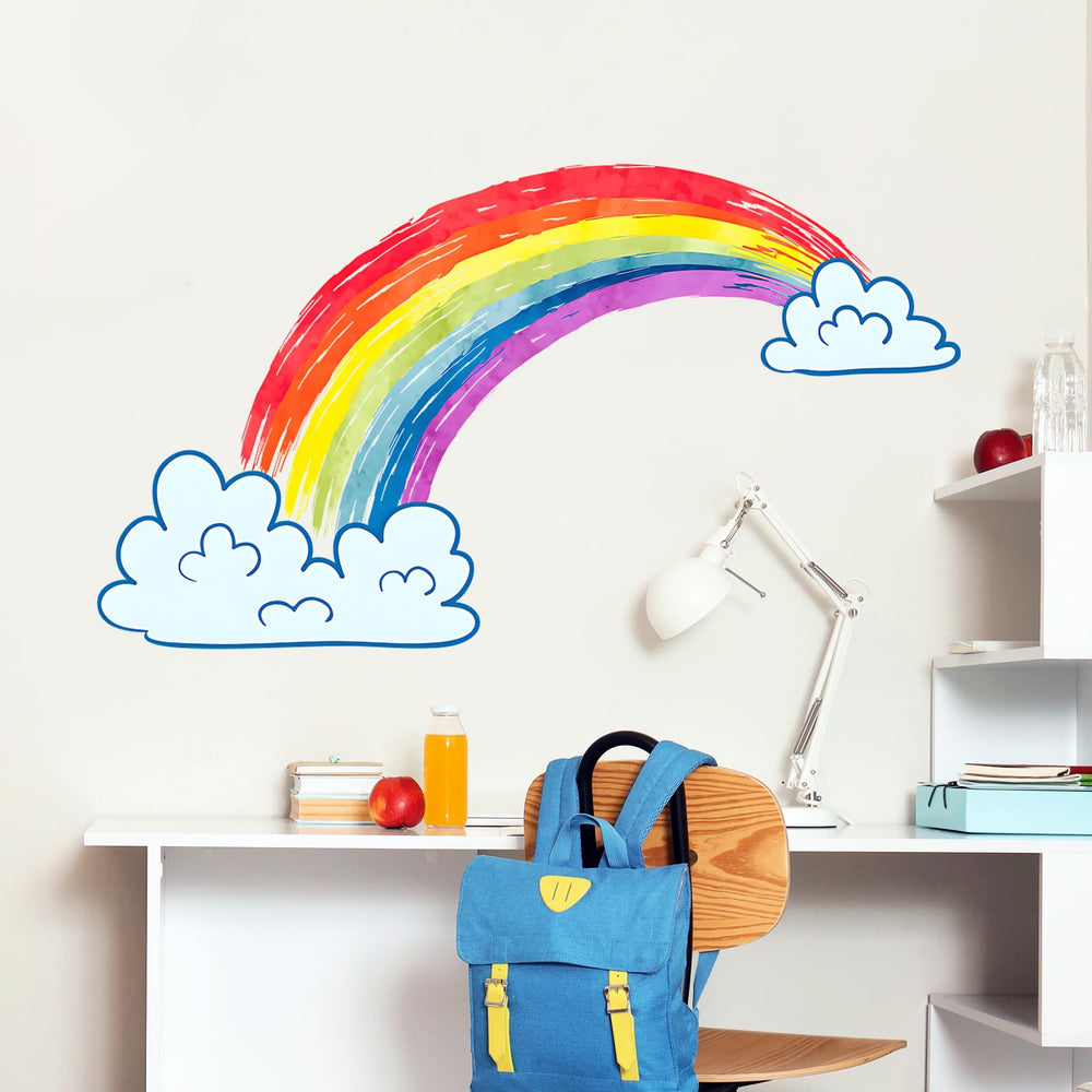 Eutecado rainbow wall stickers residue-free removal from smooth surfaces