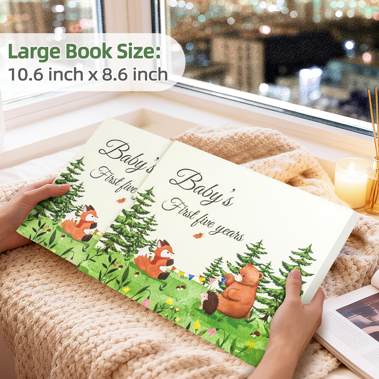 EUUBIRD bear-themed keepsake cover adding comforting nursery touch