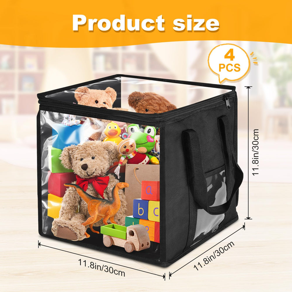 EVELOMO dustproof foldable cube storage bag with clear panels ideal for seasonal item decluttering.