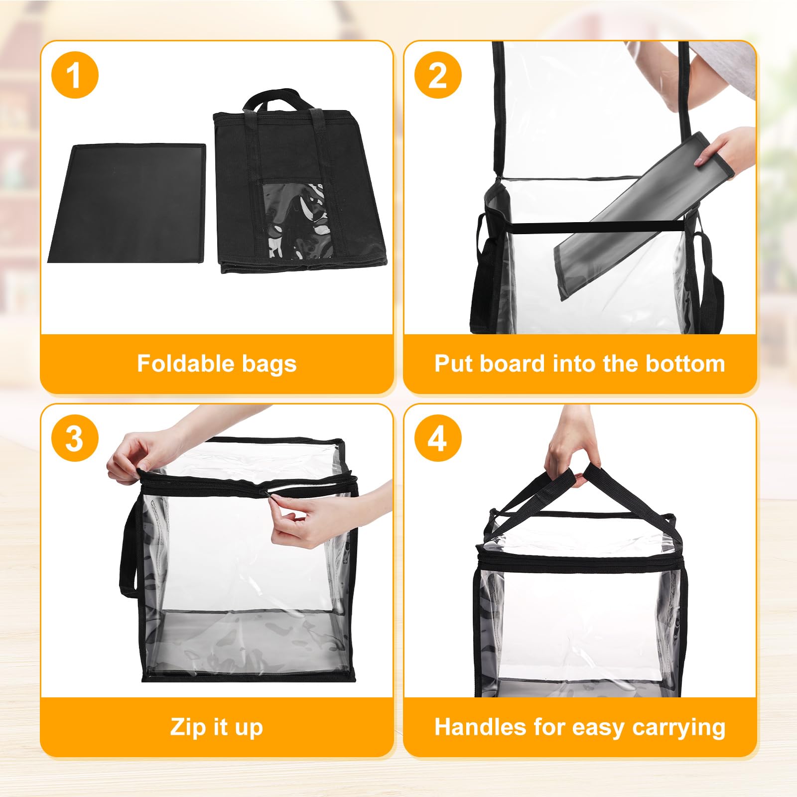 EVELOMO sturdy cube storage bag with reinforced oxford seams and longer handles for easy carrying.