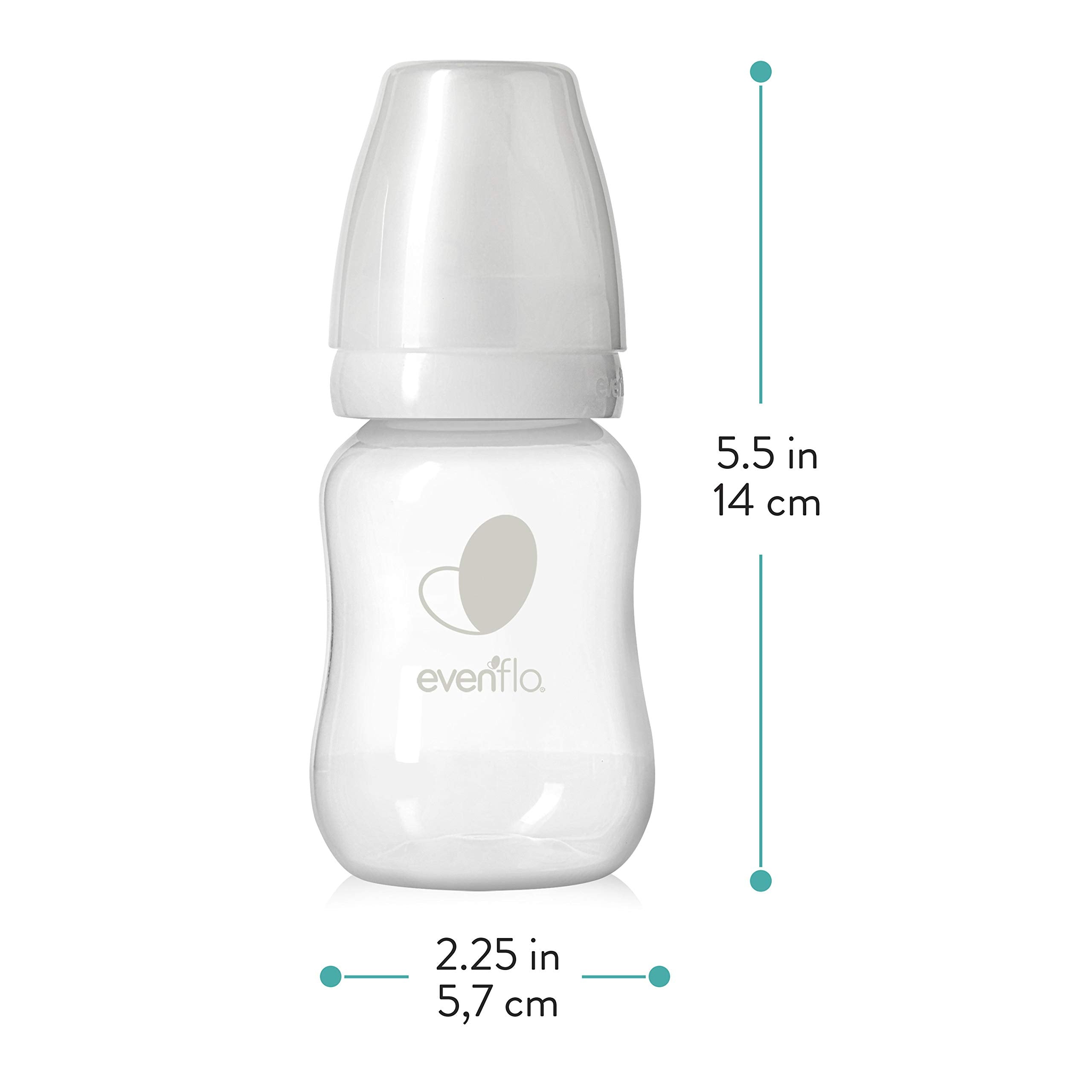 Evenflo 4oz Balance Plus pack of six suitable for newborn feeding.