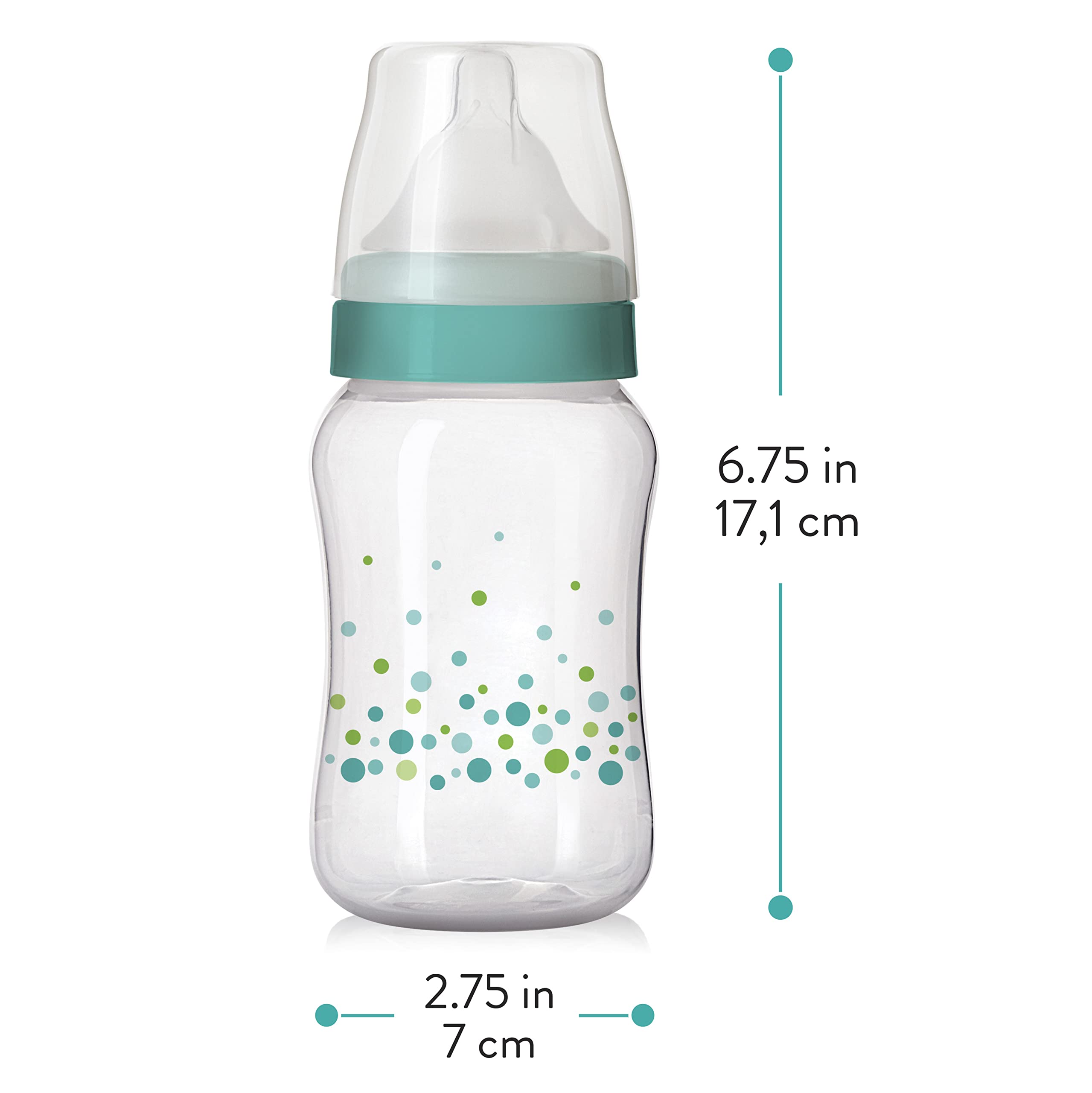 Evenflo Balance cap ring keeps the bottle secure and clean