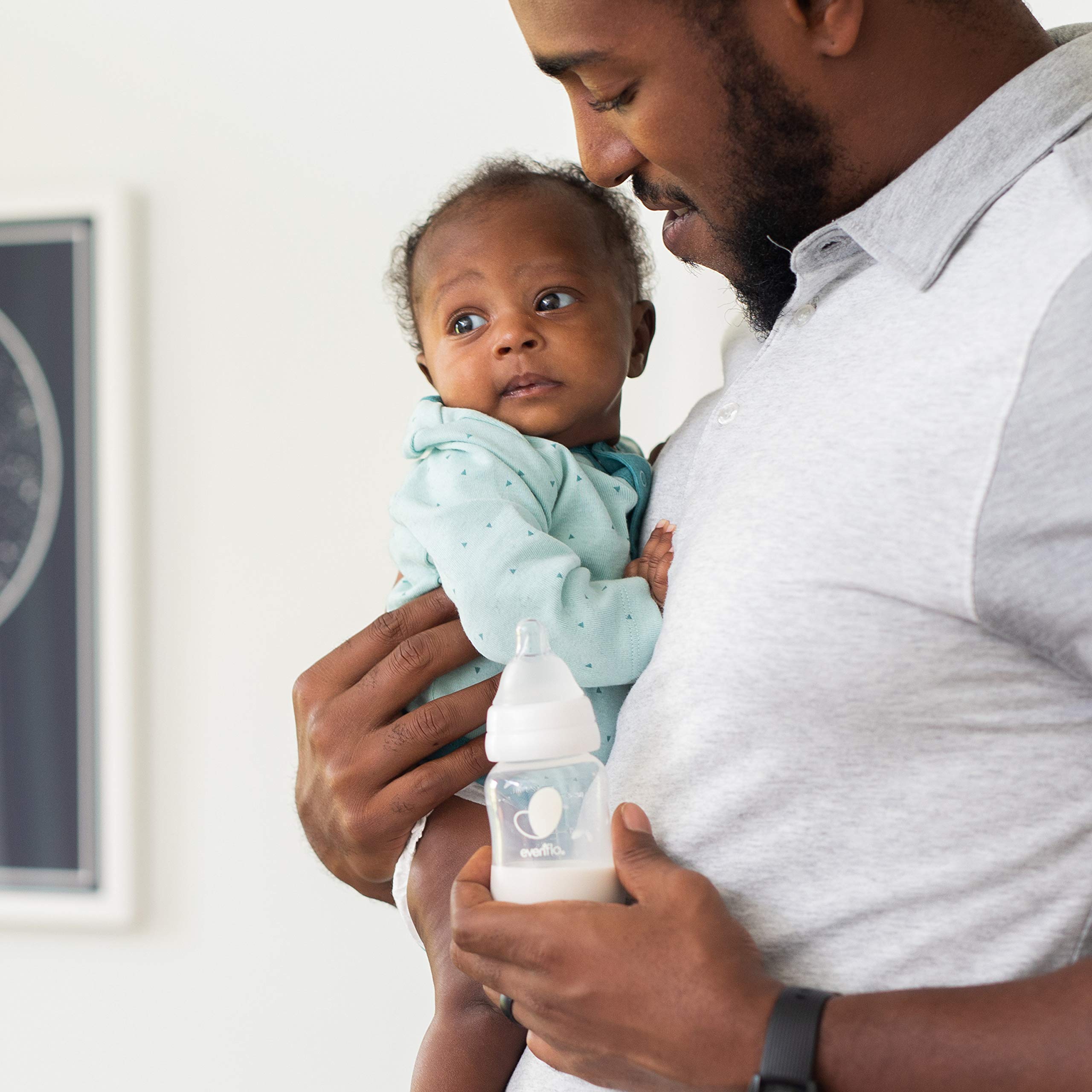 Evenflo Balance Plus bottle set supports feeding milestones from newborn to infant.