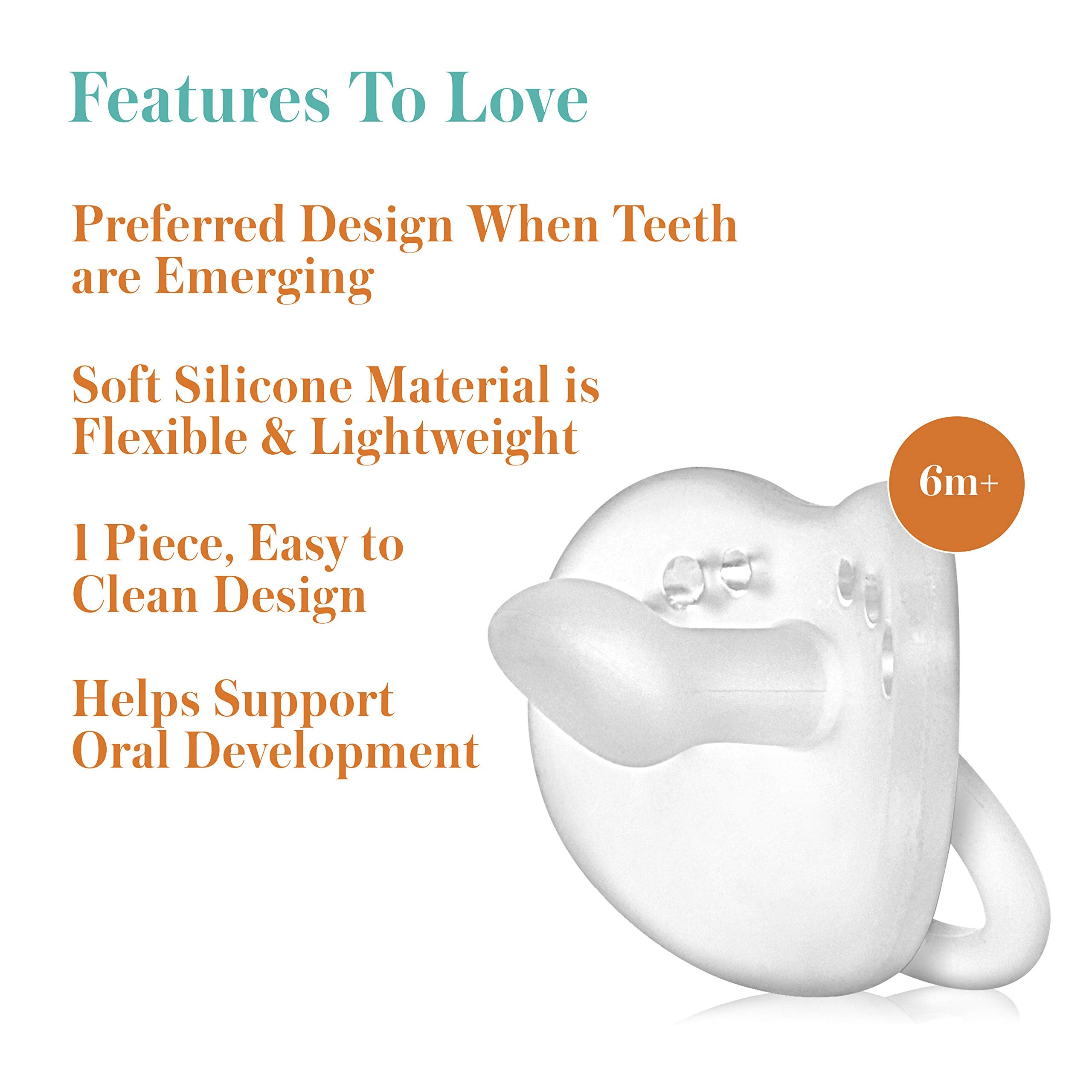 Evenflo Balance Plus Stage 2 pacifier orthodontic shape aiding teething comfort