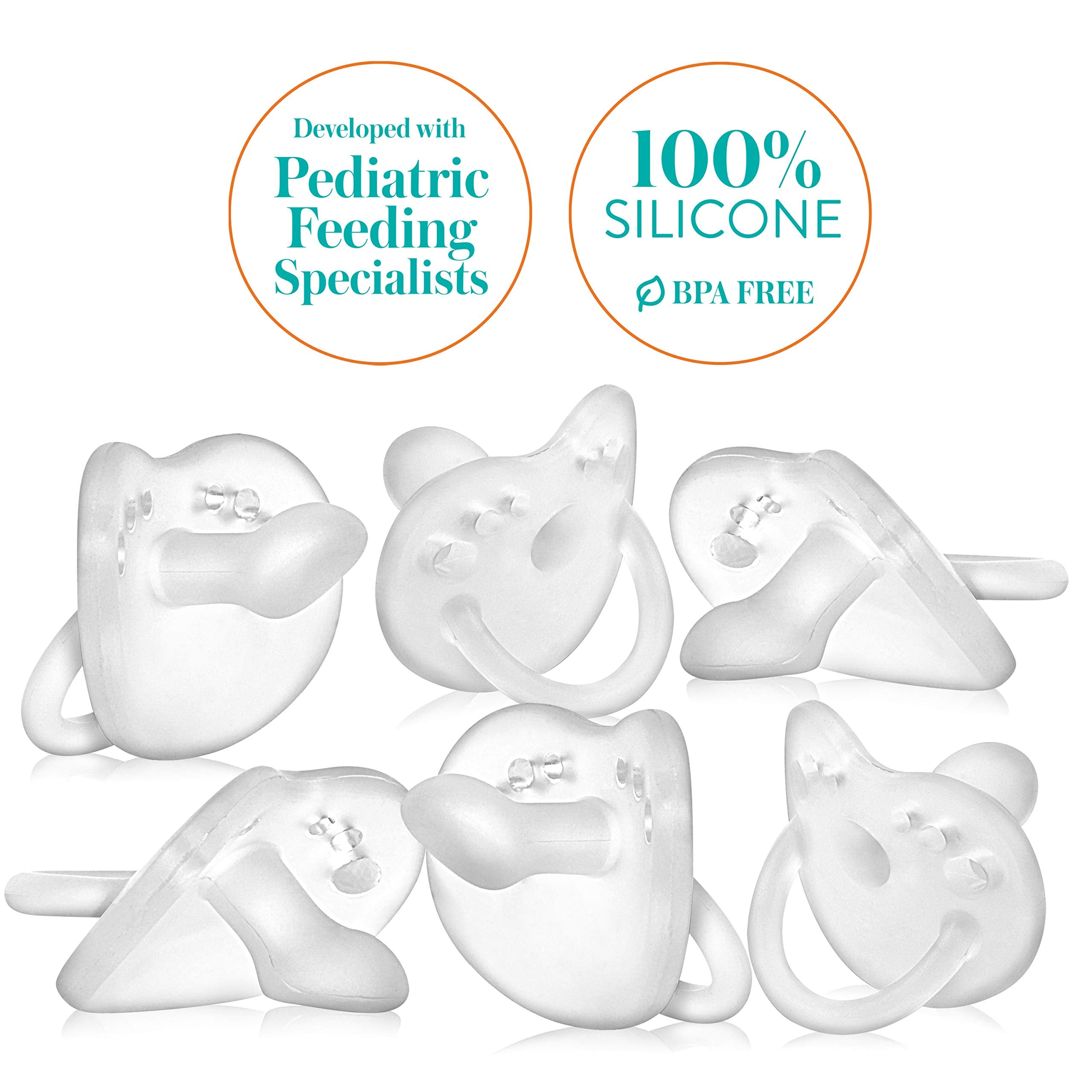 Evenflo Balance Plus Stage 2 pacifier closeup with soft materials for infant comfort