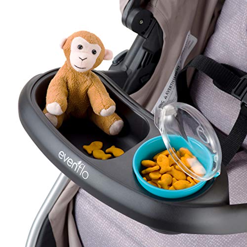 Evenflo BPA-free snack tray for peace of mind.