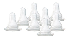 Evenflo Classic Fast Flow silicone nipples for baby bottles delivering steady flow for comfortable feeding