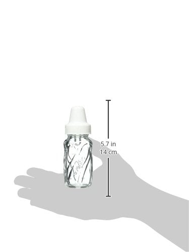 Evenflo classic glass twist bottle cap-and-nipple closeup showcases secure seal and durable materials