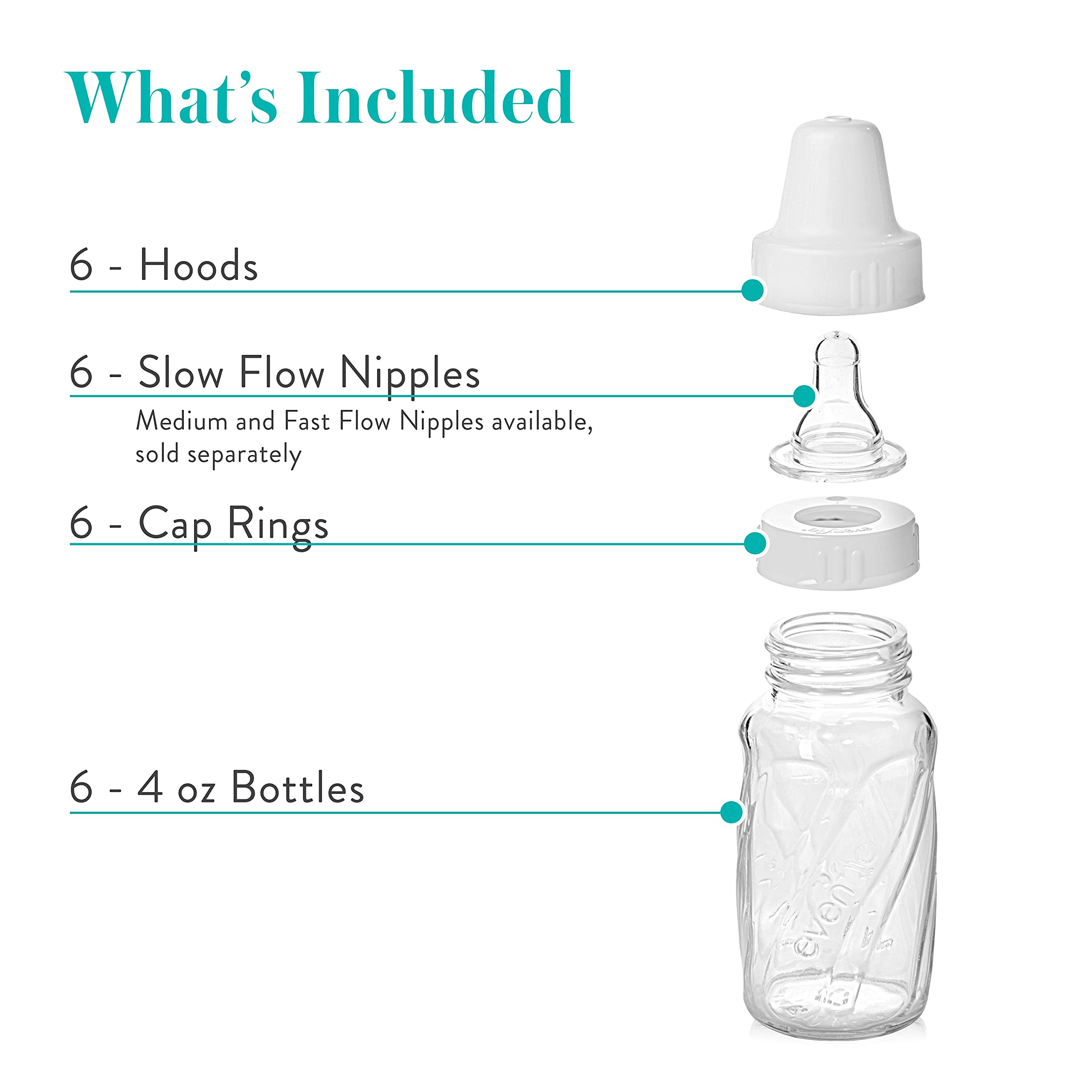 Evenflo classic glass twist bottle measurements help you track intake with precise ounce and milliliter markers