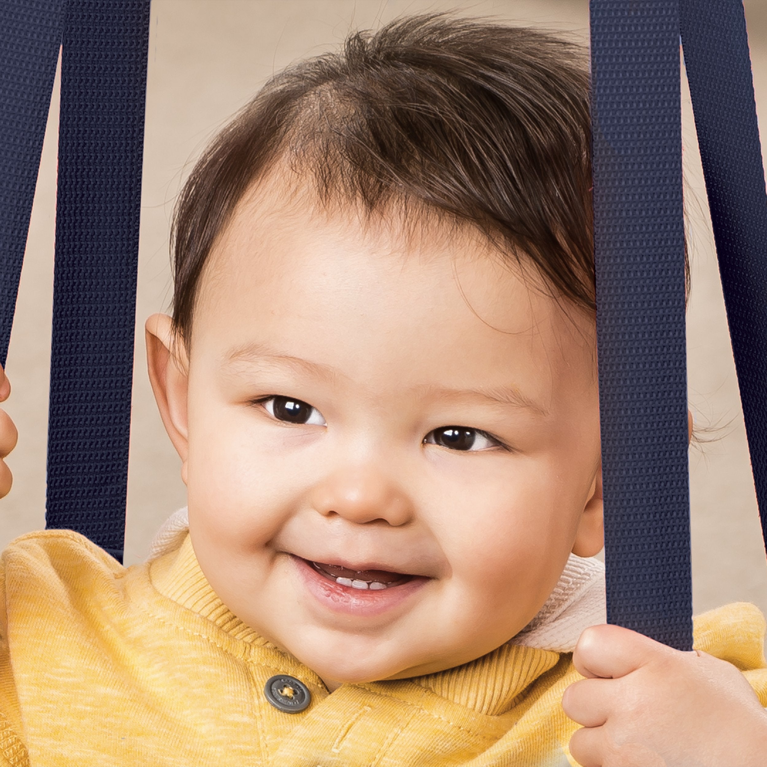 Evenflo Exersaucer Owl Door Jumper soft fabrics for gentle, wipeable cleaning.