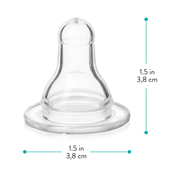 Evenflo Feeding Classic nipple latch detail emphasizes easy latch and baby comfort