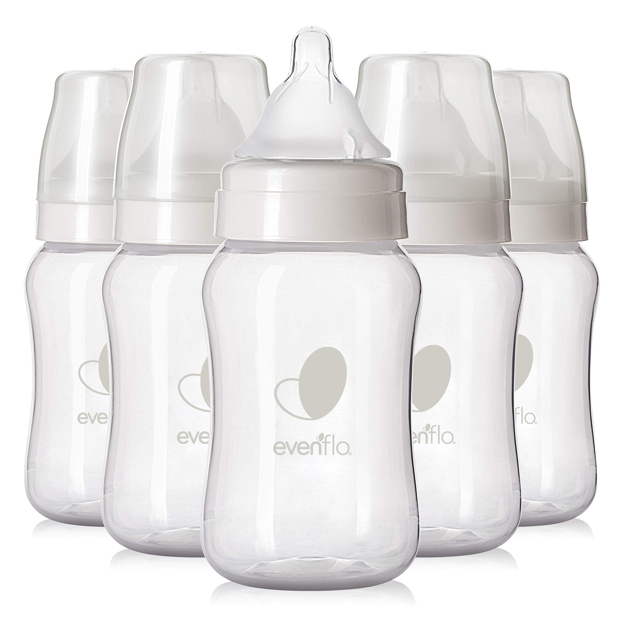 Evenflo Proflo venting system reduces air bubbles for calmer feedings.