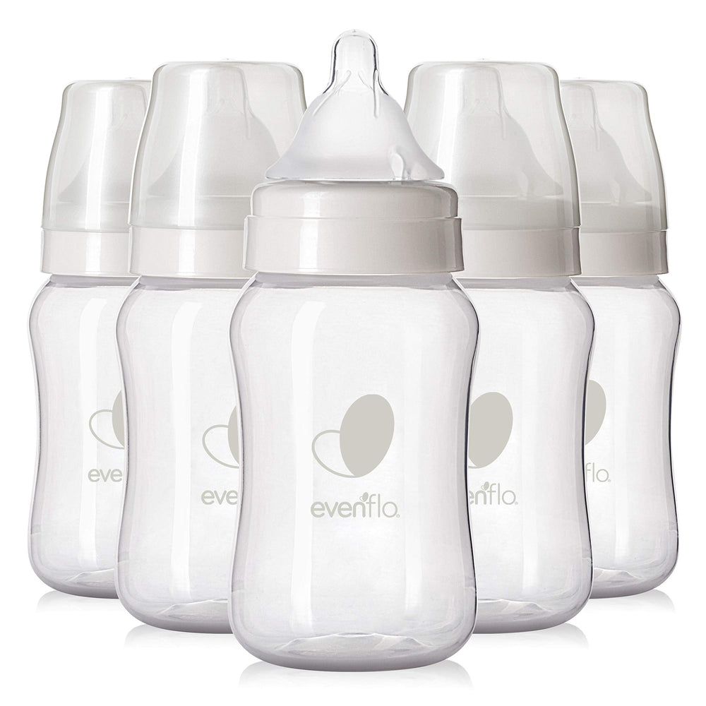 Evenflo Proflo venting system reduces air bubbles for calmer feedings.