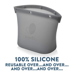 Evenflo silicone steam sanitizing bag self-standing for safe handling