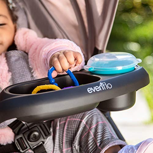 Evenflo stroller second-seat compatibility with snack tray.