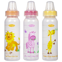Evenflo Zoo Friends bottle measurements view highlights easy-to-read marks for accurate portioning.