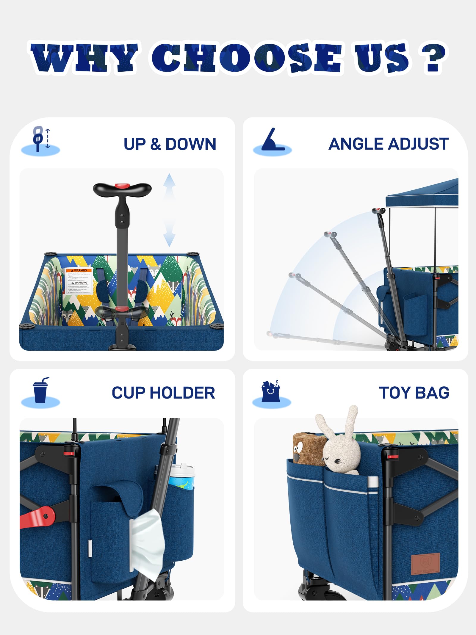 EVER ADVANCED foldable travel wagon travel bag included doubles as a tote