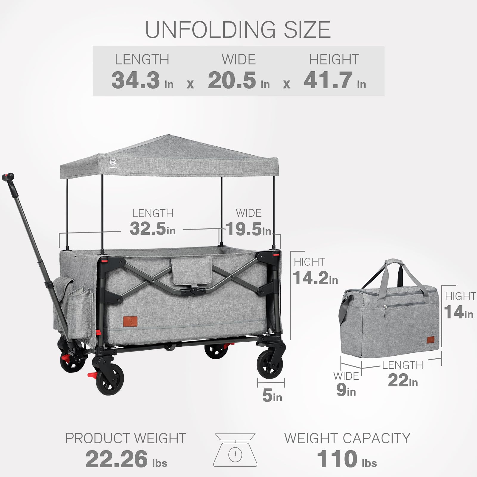 Ever Advanced rear storage pouch and cup holder add convenience on trips