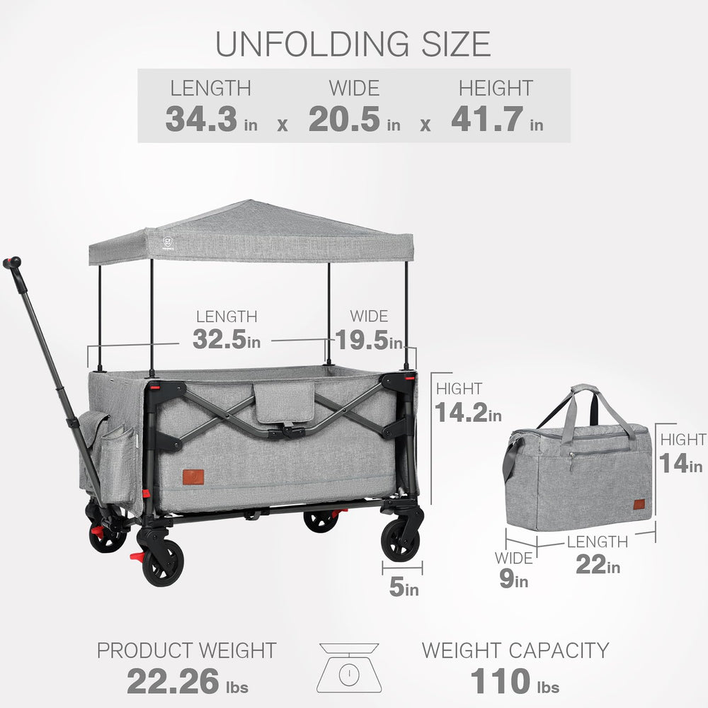 Ever Advanced rear storage pouch and cup holder add convenience on trips
