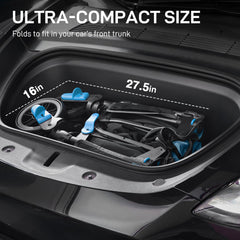 Ever Advanced Ultra-Compact Wagon adjustable push handle adapts to parent height.