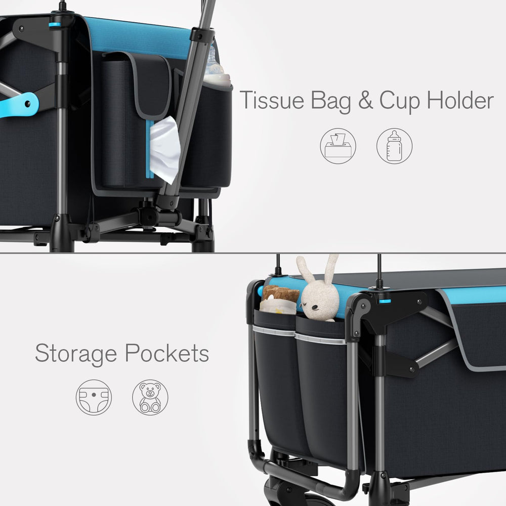 Ever Advanced Ultra-Compact Wagon side storage pockets keep essentials within reach.