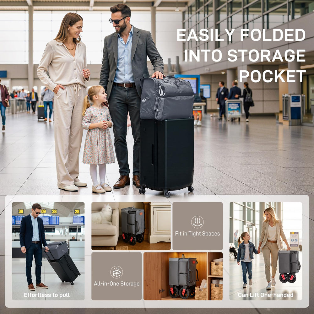 Ever Advanced Ultra-Compact Wagon front/back/side pockets keep essentials within reach.