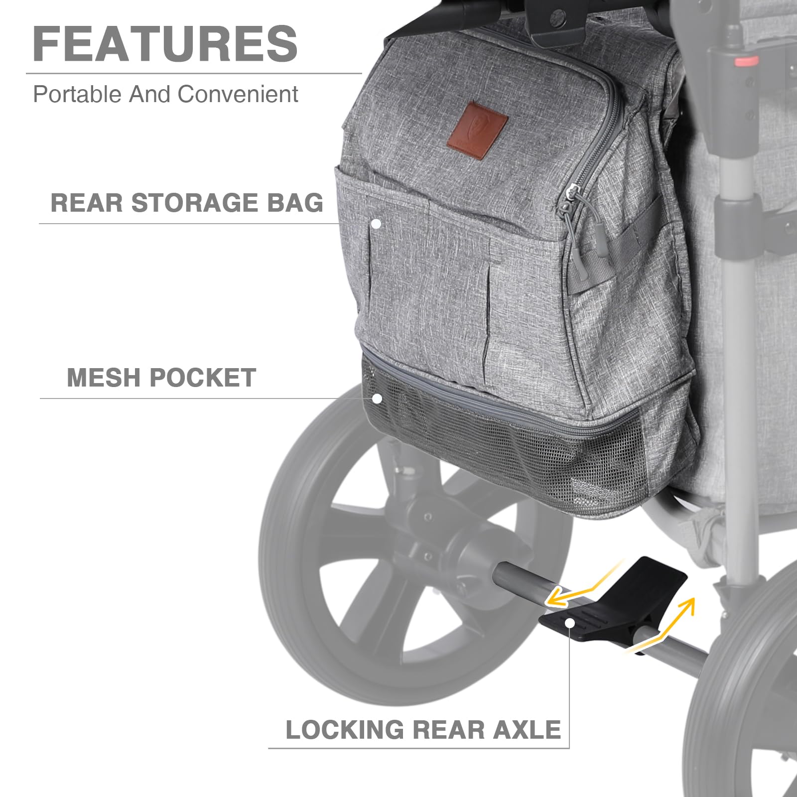 EVER ADVANCED wagon compact fold fits in car trunk