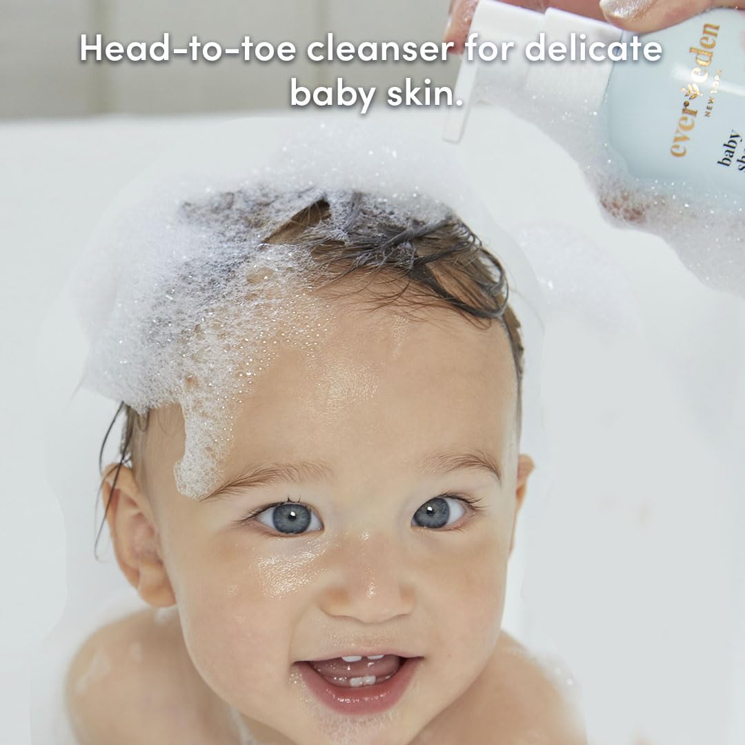 Evereden bottle demonstrates sulfate free gentle cleansing for delicate skin