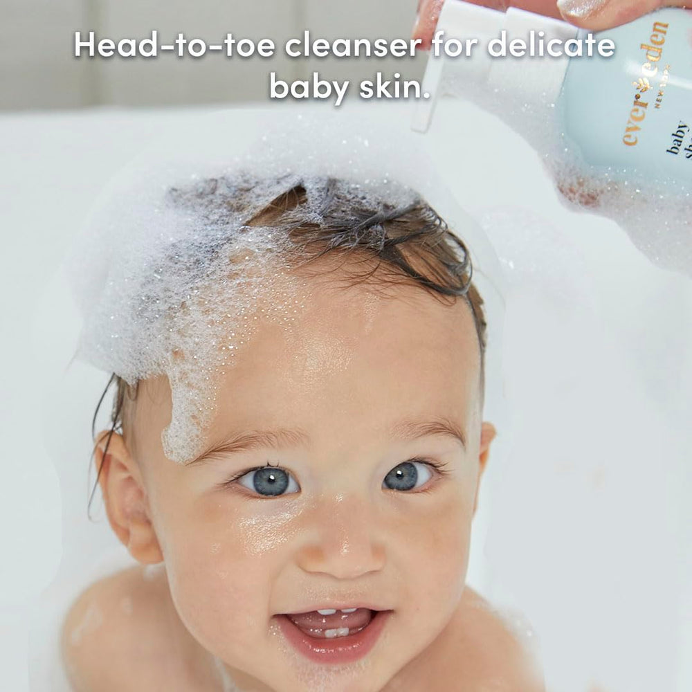Evereden bottle demonstrates sulfate free gentle cleansing for delicate skin