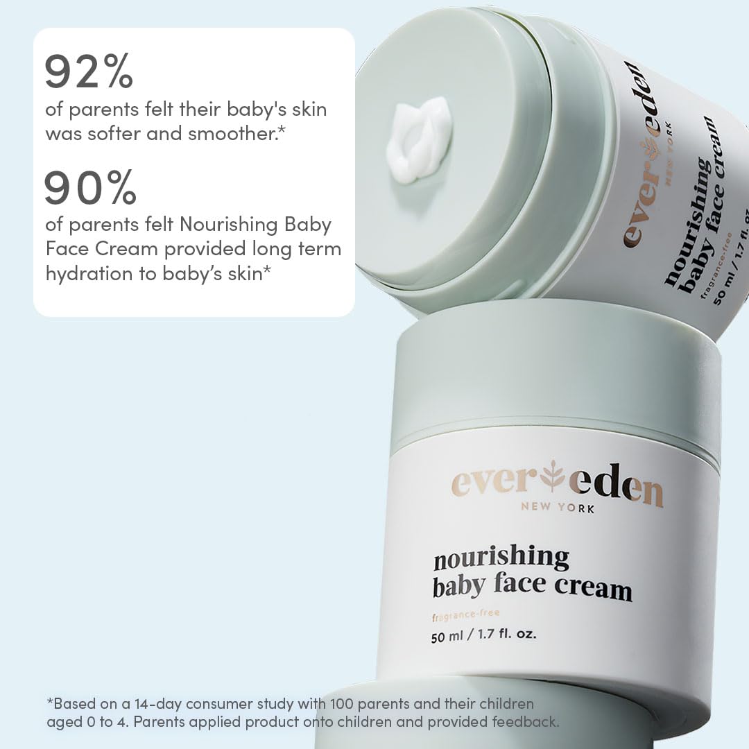Evereden Clean ingredients list with sunflower, grapeseed, jojoba, calendula emphasizes purity.