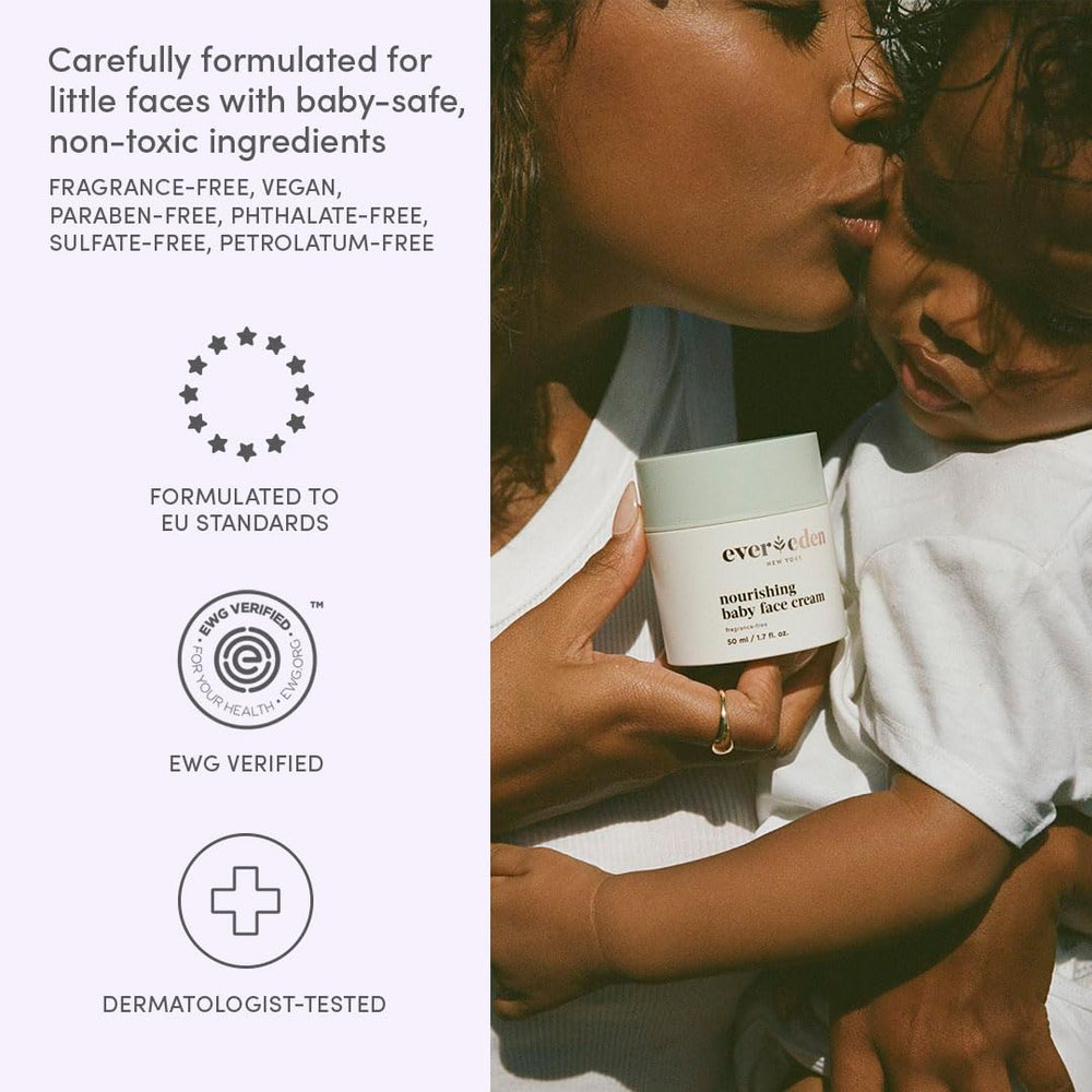 Evereden Face Cream non-greasy texture close-up highlights lightweight hydration.