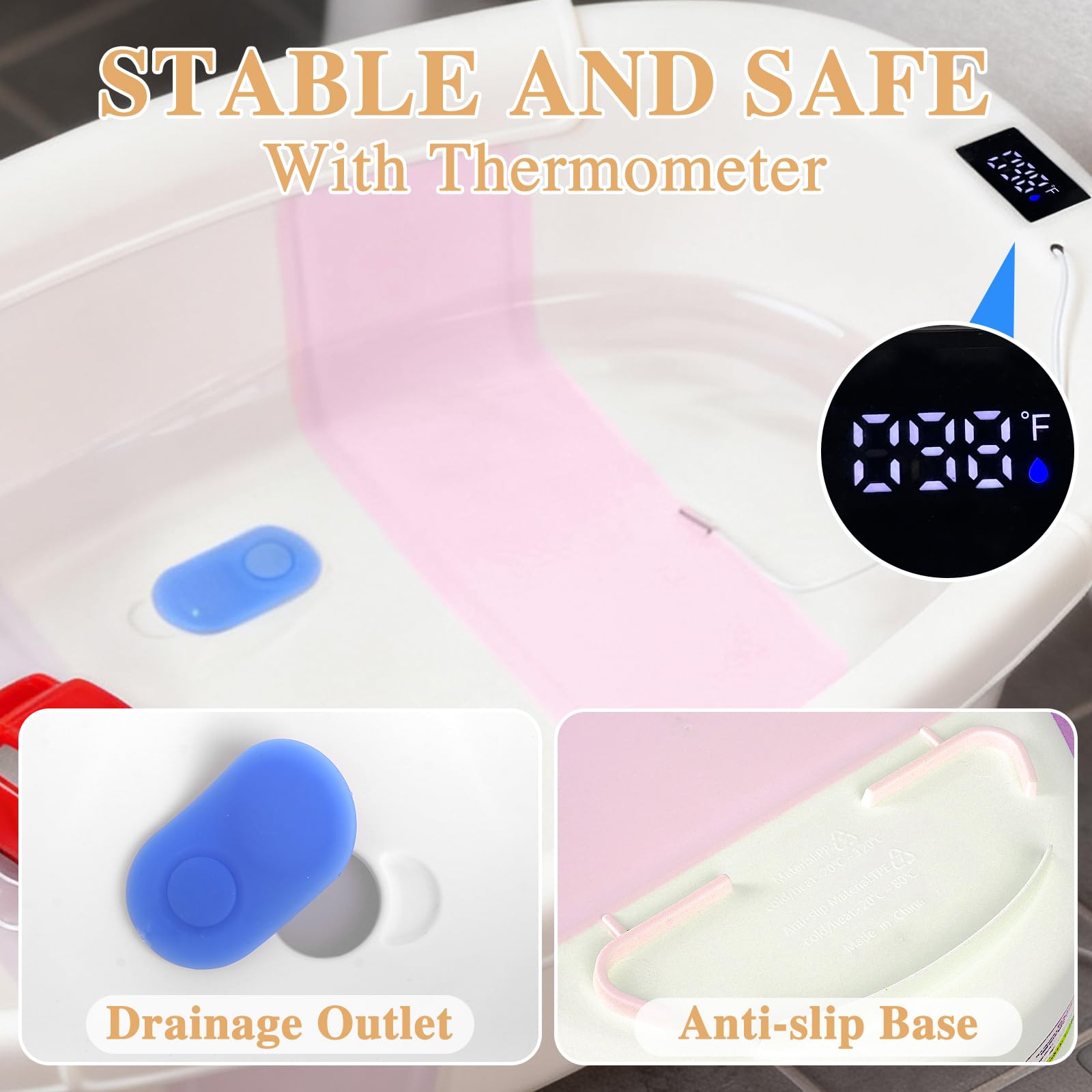 EverKiddo bathtub digital temperature display helps monitor water warmth