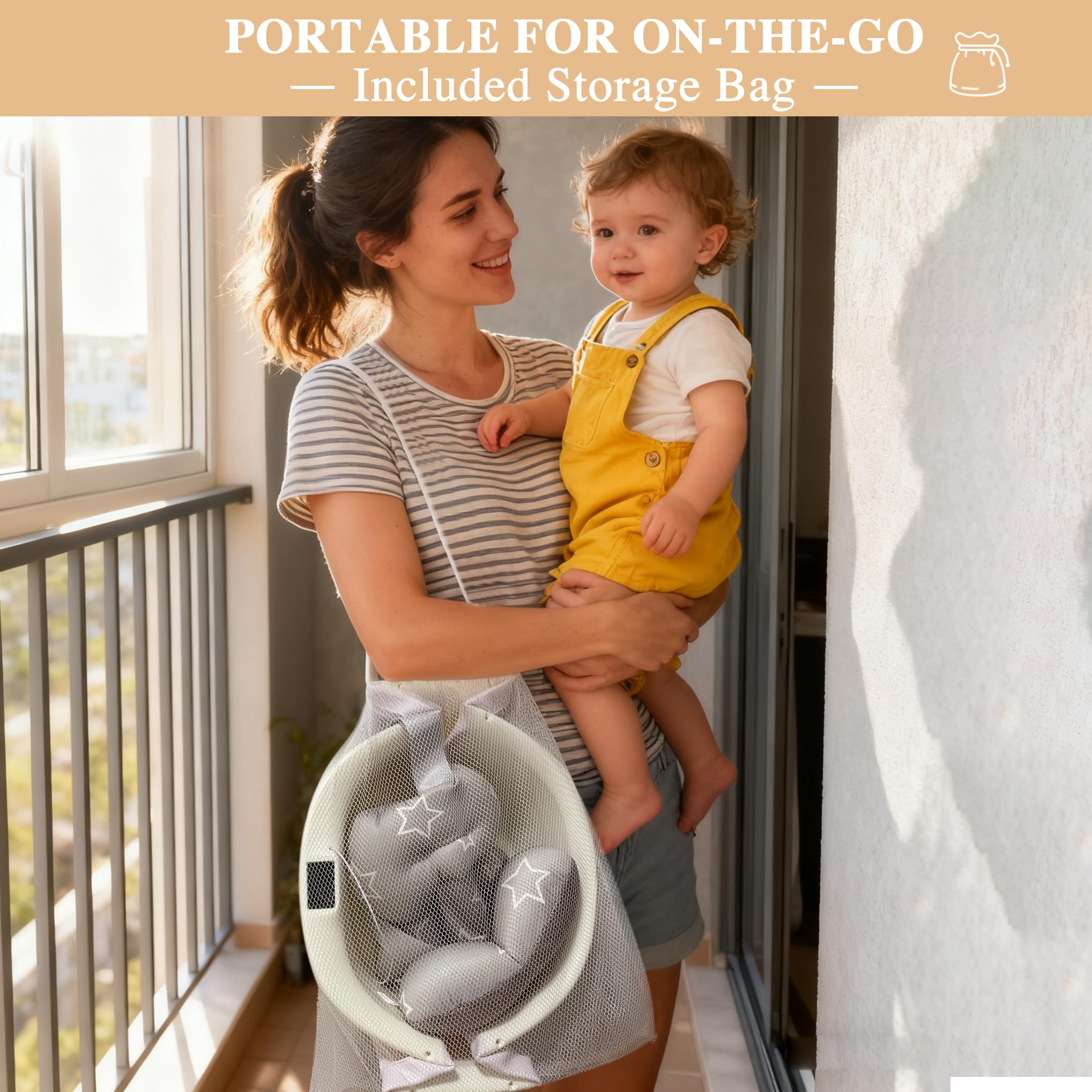 EverKiddo bathtub non-slip base keeps baby secure during wiggles