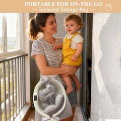 EverKiddo bathtub non-slip base keeps baby secure during wiggles