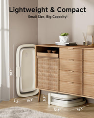 EverKiddo Collapsible Baby Bathtub 4-point base demonstrates stable design to reduce tipping