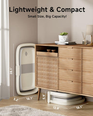 EverKiddo large capacity tub provides extra space for movement and play