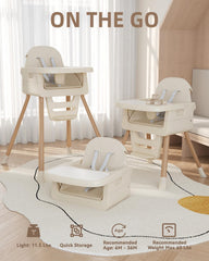 EverKiddo high chair in convertible modes grows with child.