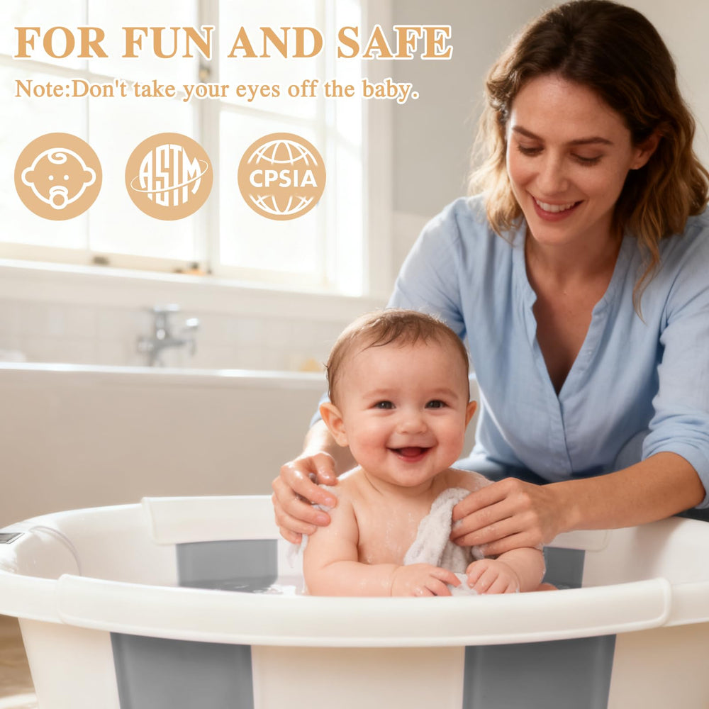 EverKiddo wall hook included for easy bath-time storage.