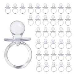 Evershine baby pacifier clear 2.5-inch front view ideal for baby shower decor