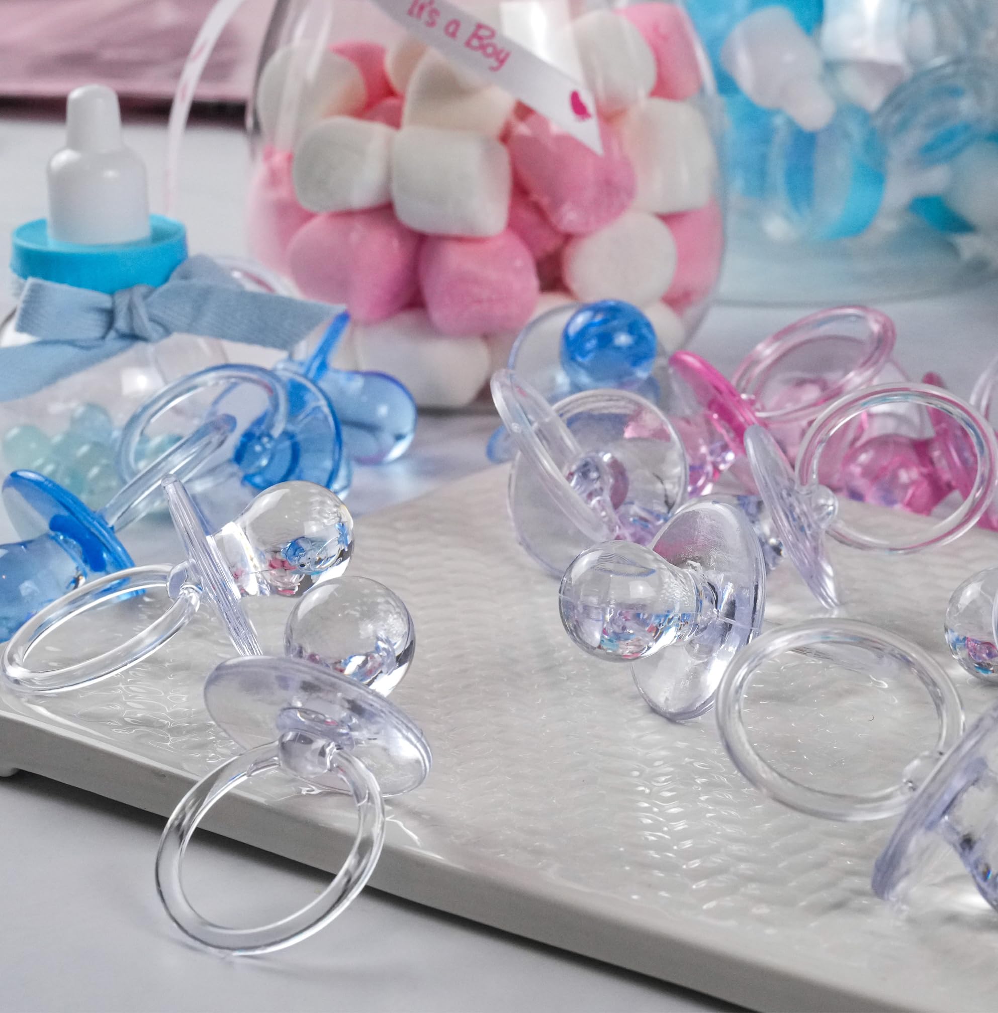Evershine baby pacifier clear coordinated with pastel themes