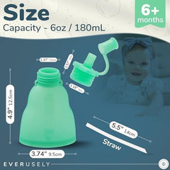 Everusely BPA-free silicone close-up highlighting soft material for tiny mouths