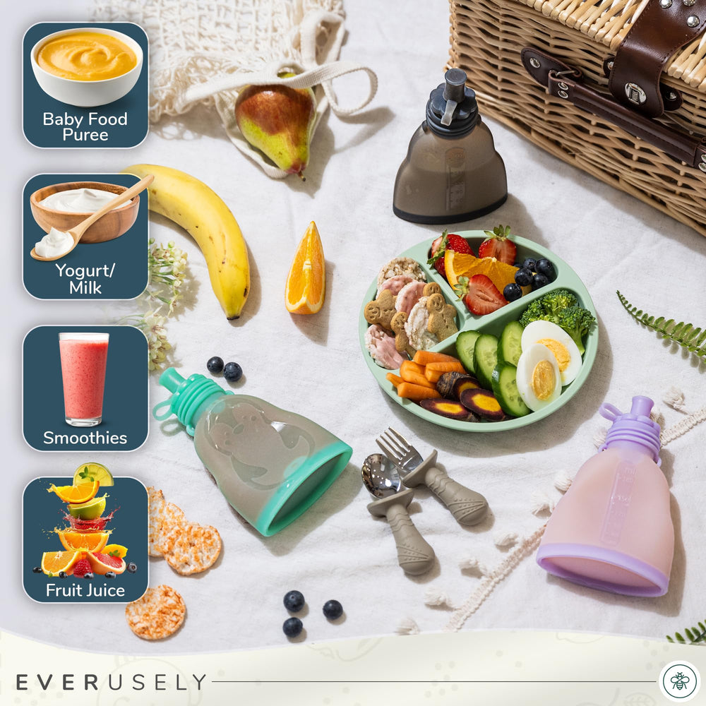 Everusely easy-clean one-piece design enables quick rinsing