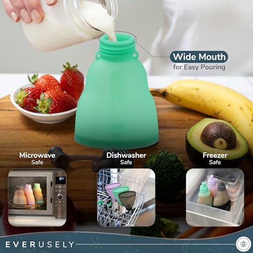 Everusely homemade puree filled pouch demonstrates versatile baby food options