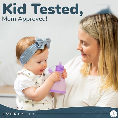 Everusely on-the-go pouch held by a child for convenient feeding