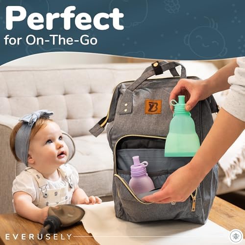 Everusely reusable yogurt pouch in use for kid-friendly snacks