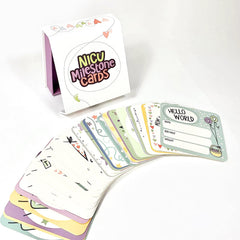 Every Tiny Thing NICU photo cards front illustration celebrates milestones.